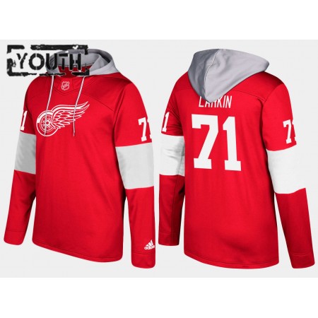 Detroit Red Wings Dylan Larkin 71 N001 Pullover Mikiny Hooded - Dětské 